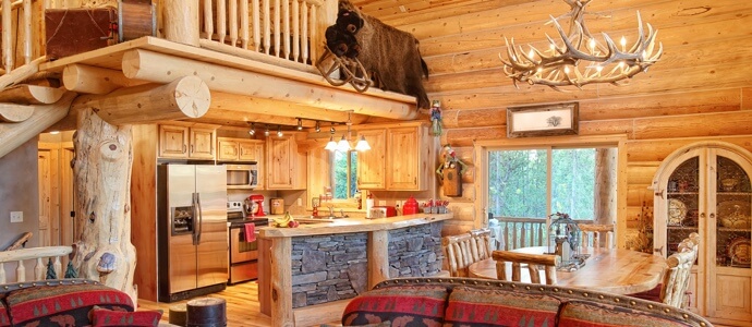 Cozy cabin interior